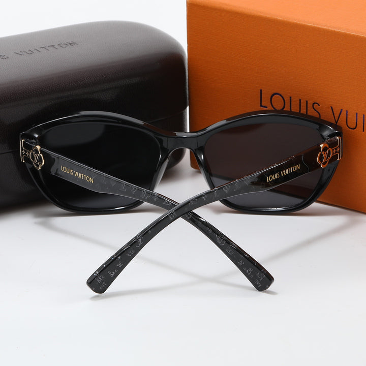 4 Colors Floral Logo Small Sunglasses
