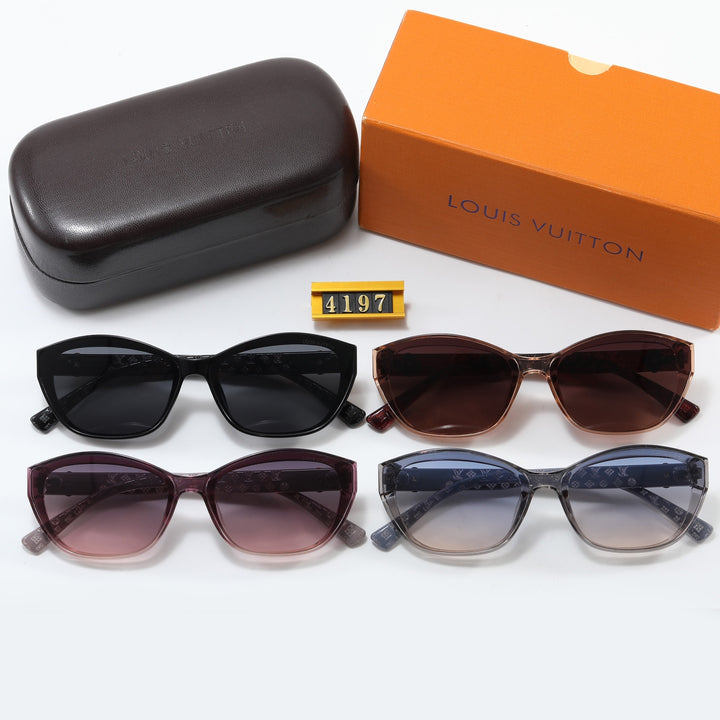 4 Colors Floral Logo Small Sunglasses