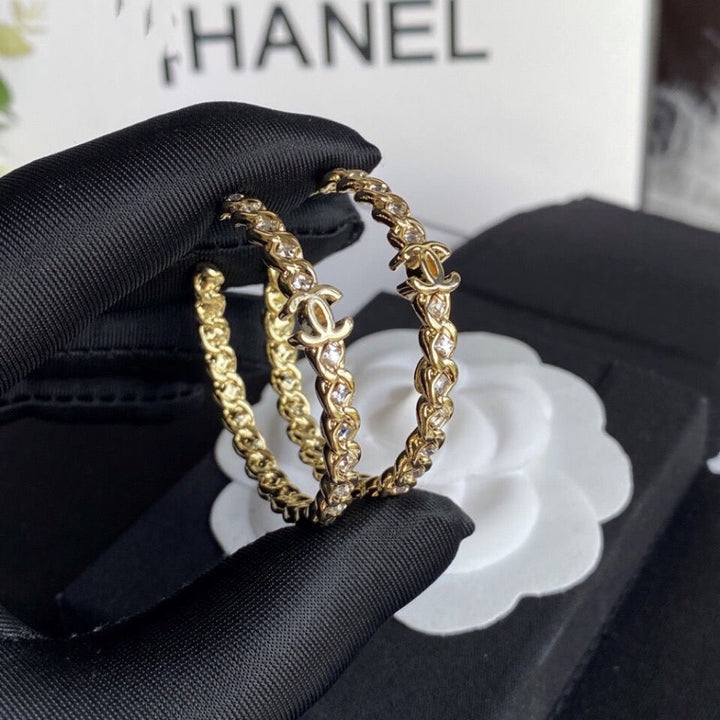 Fashion Rhinestone Open Bangle