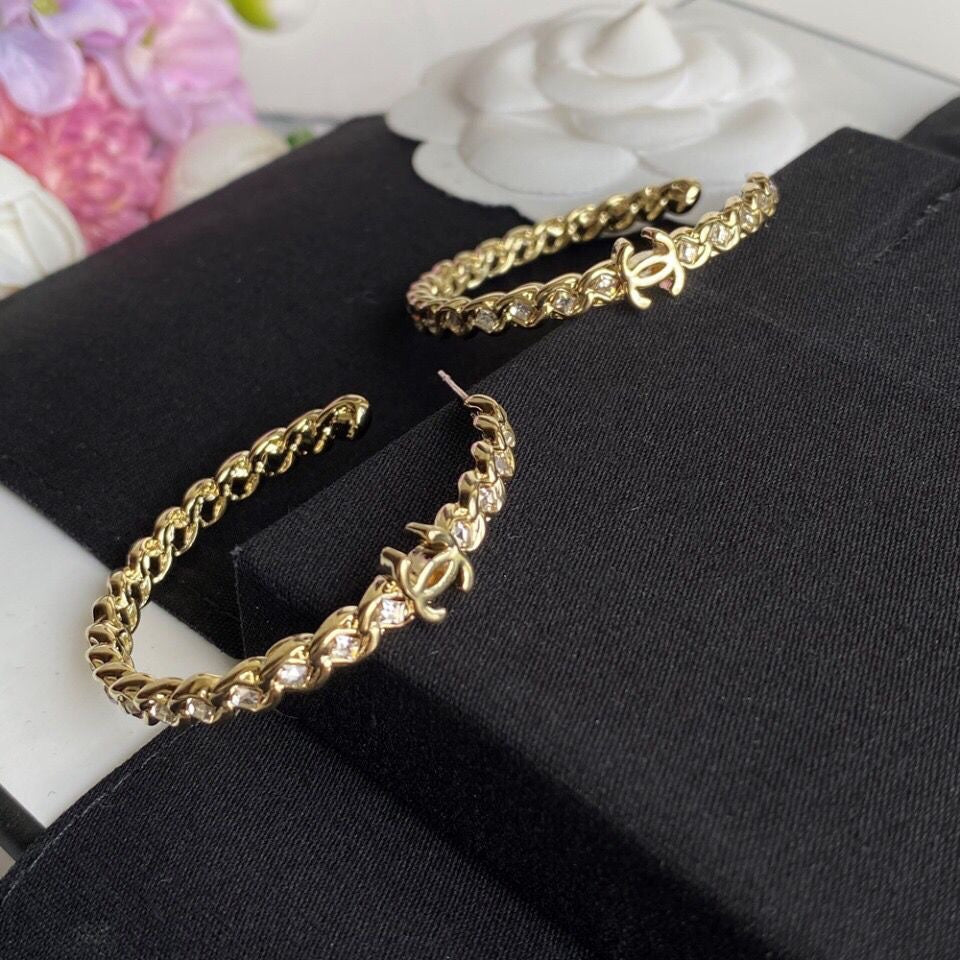 Fashion Rhinestone Open Bangle