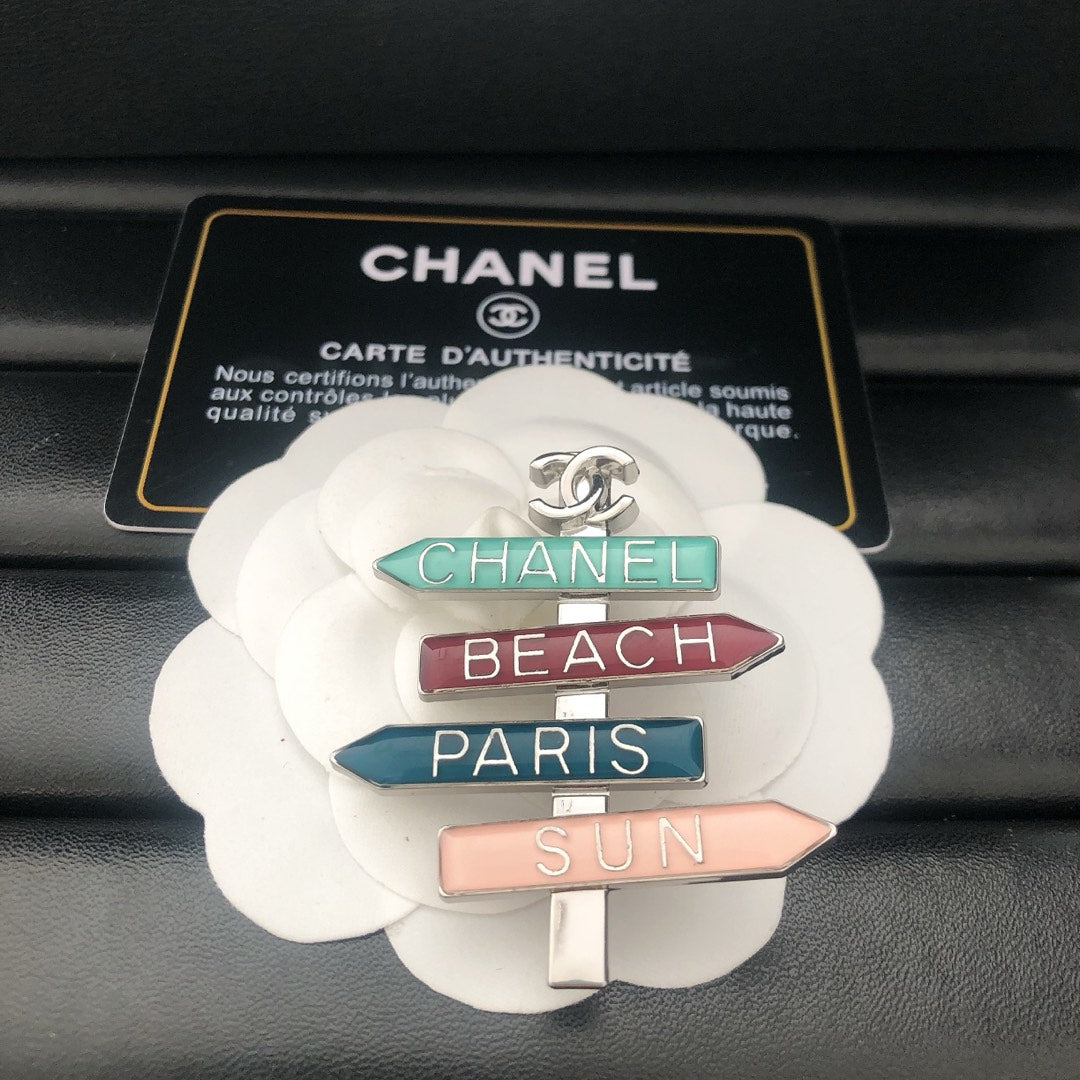 Road Sign Shape Brooch