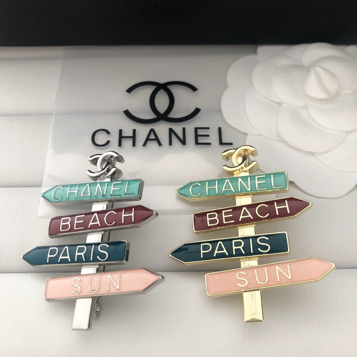 Road Sign Shape Brooch