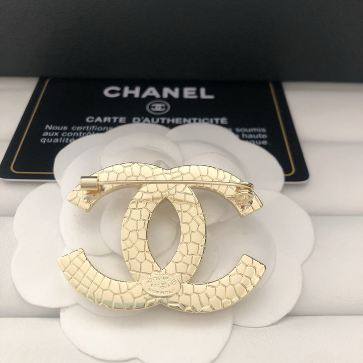 Pink Rhinestone Brooch