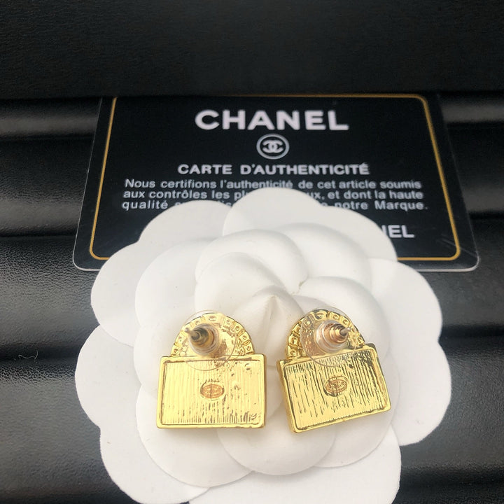 Arch - Topped Signet Earrings