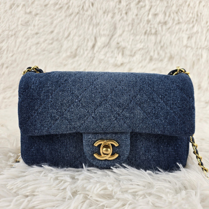 Deep Blue Denim Classic Crossbody