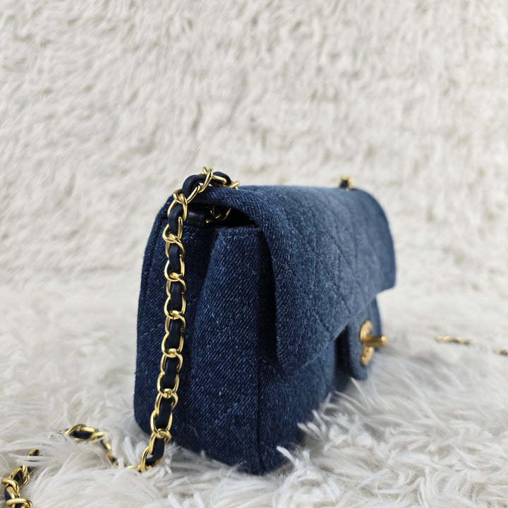 Deep Blue Denim Classic Crossbody