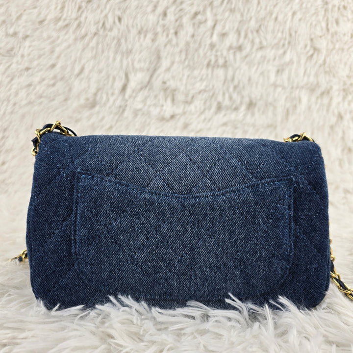 Deep Blue Denim Classic Crossbody