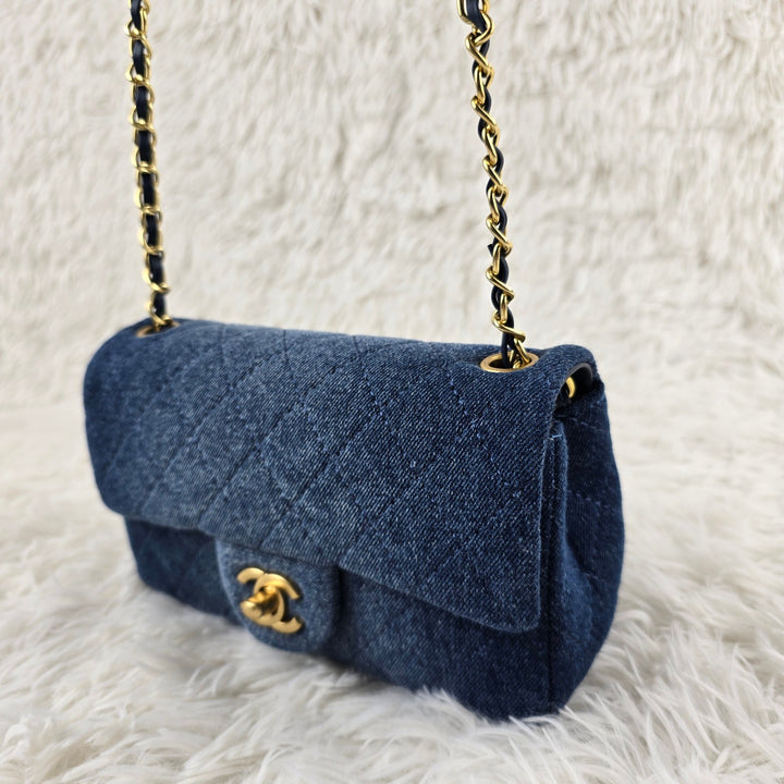 Deep Blue Denim Classic Crossbody