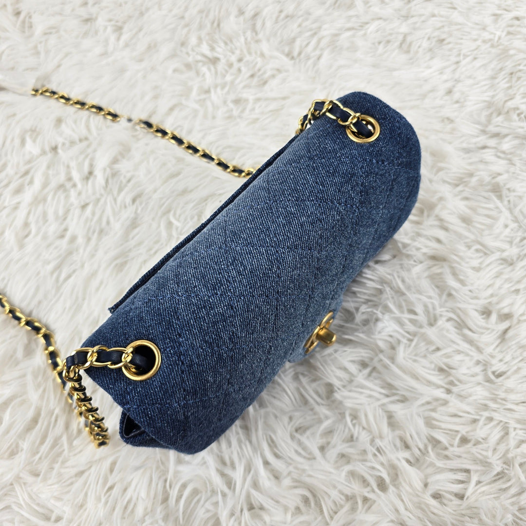 Deep Blue Denim Classic Crossbody