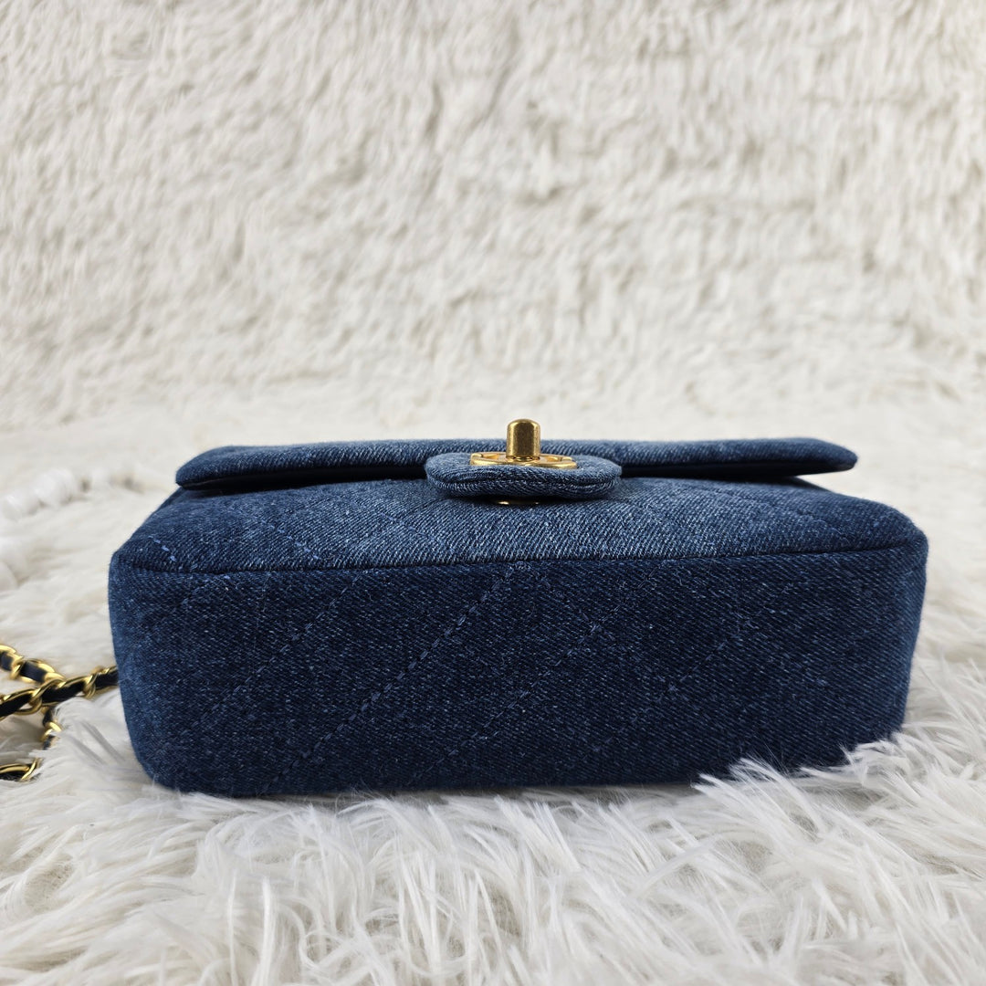 Deep Blue Denim Classic Crossbody