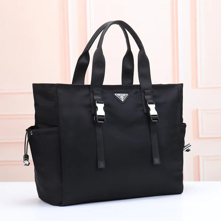 Sleek Buckled Carryall