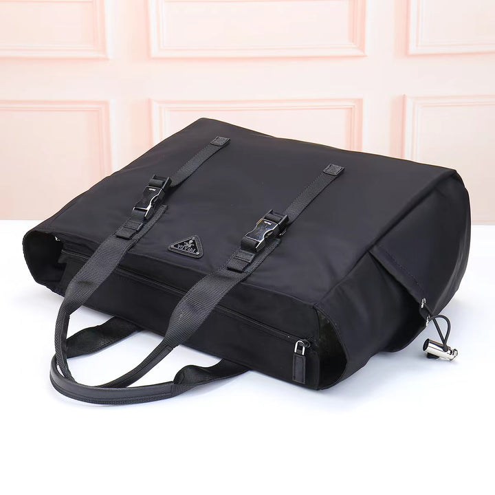 Sleek Buckled Carryall