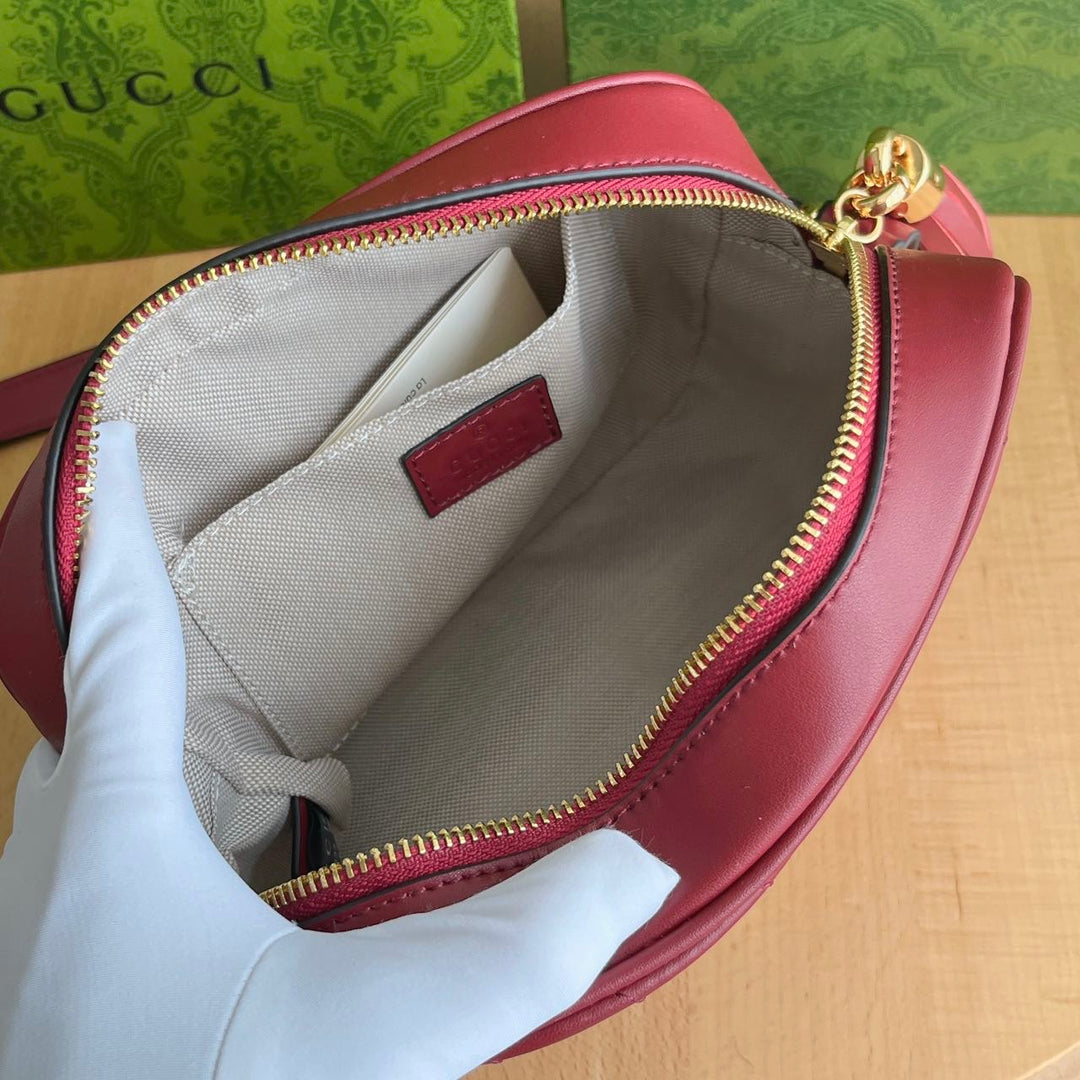 Embossed Pattern Sling Purse with Trim