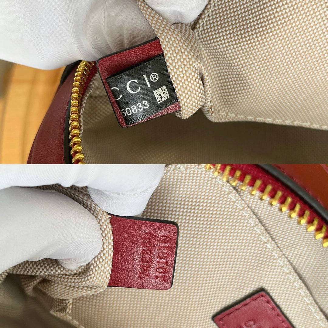 Embossed Pattern Sling Purse with Trim