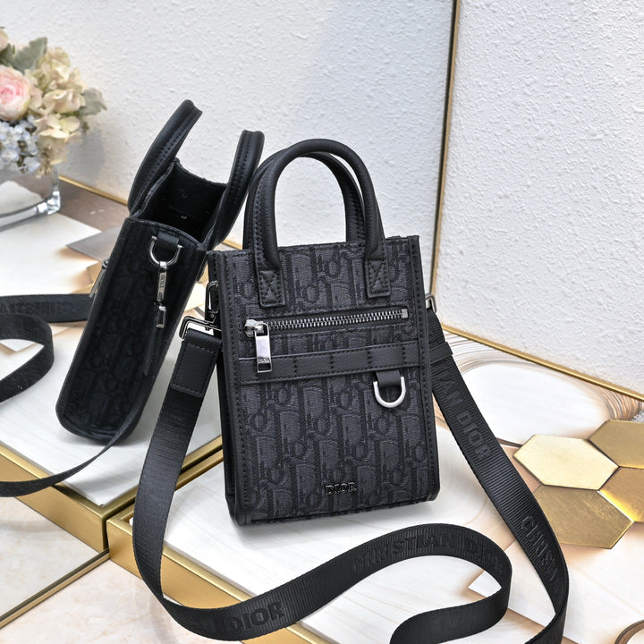 2 Color Chic Oblique Satchel bag