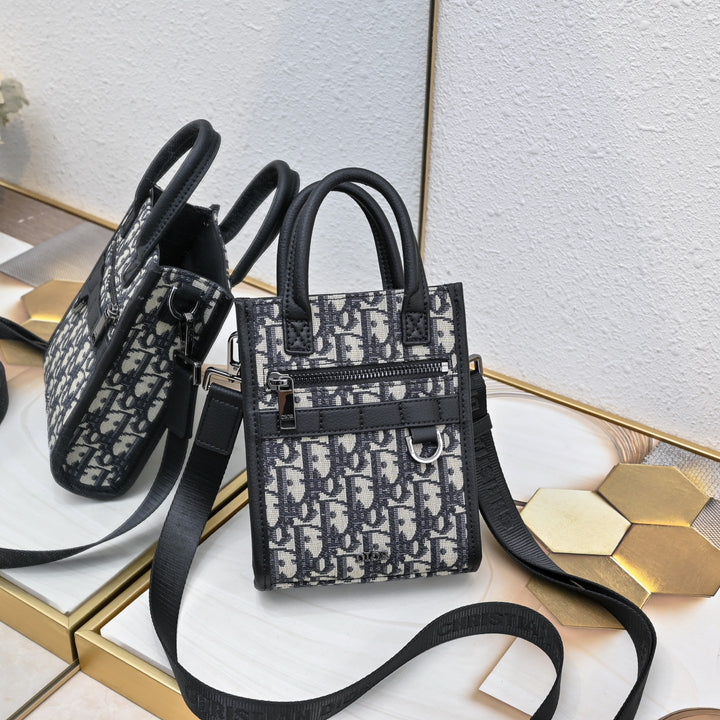 2 Color Chic Oblique Satchel bag