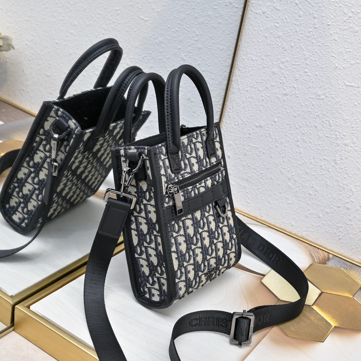 2 Color Chic Oblique Satchel bag