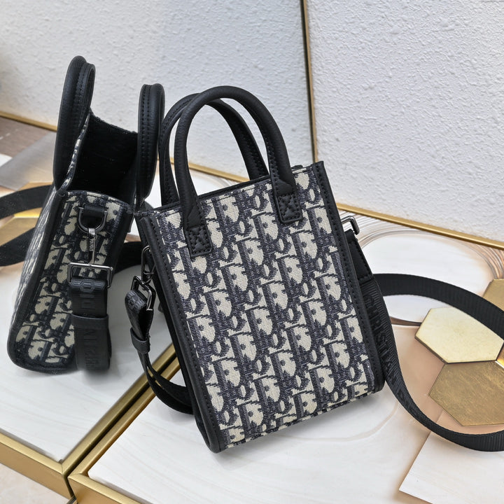 2 Color Chic Oblique Satchel bag