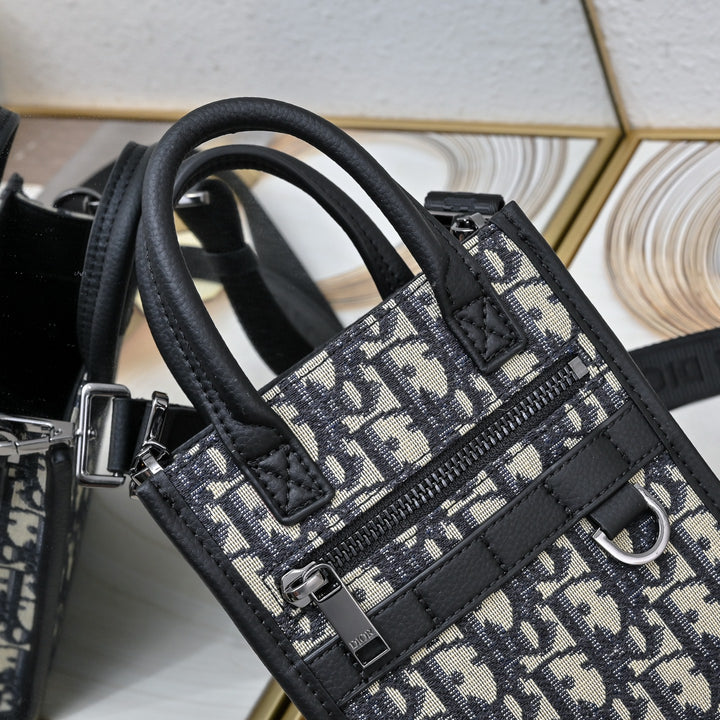 2 Color Chic Oblique Satchel bag