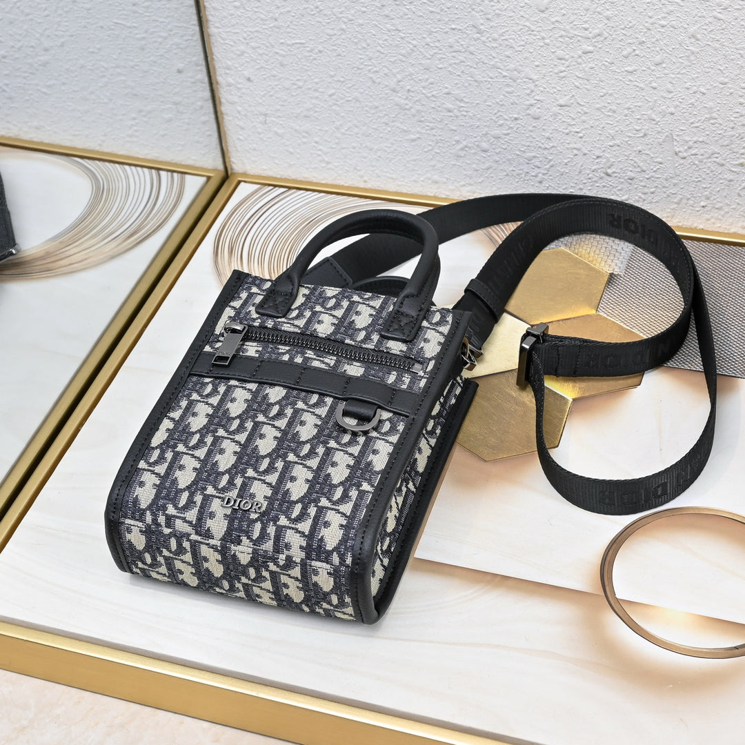 2 Color Chic Oblique Satchel bag