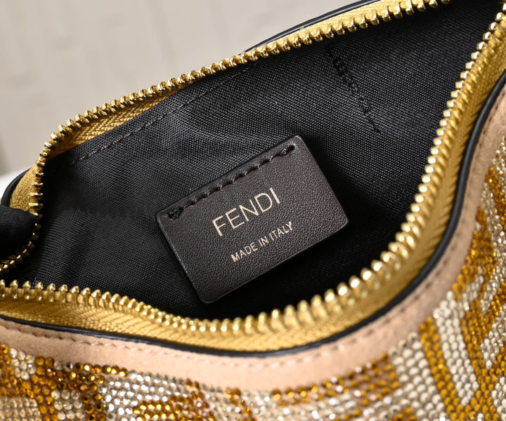 Opulent Monogram Moon Bag