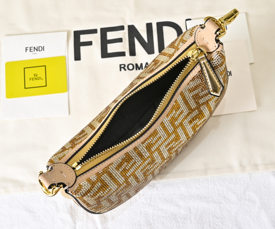 Opulent Monogram Moon Bag