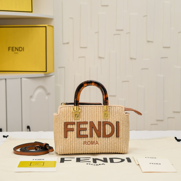 2 Color Elegant FF Logo Satchel Bag