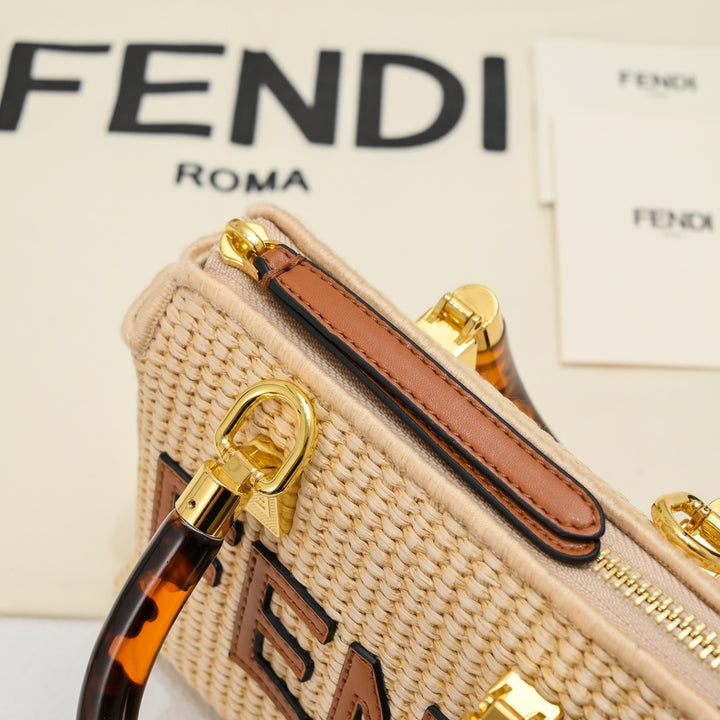 2 Color Elegant FF Logo Satchel Bag
