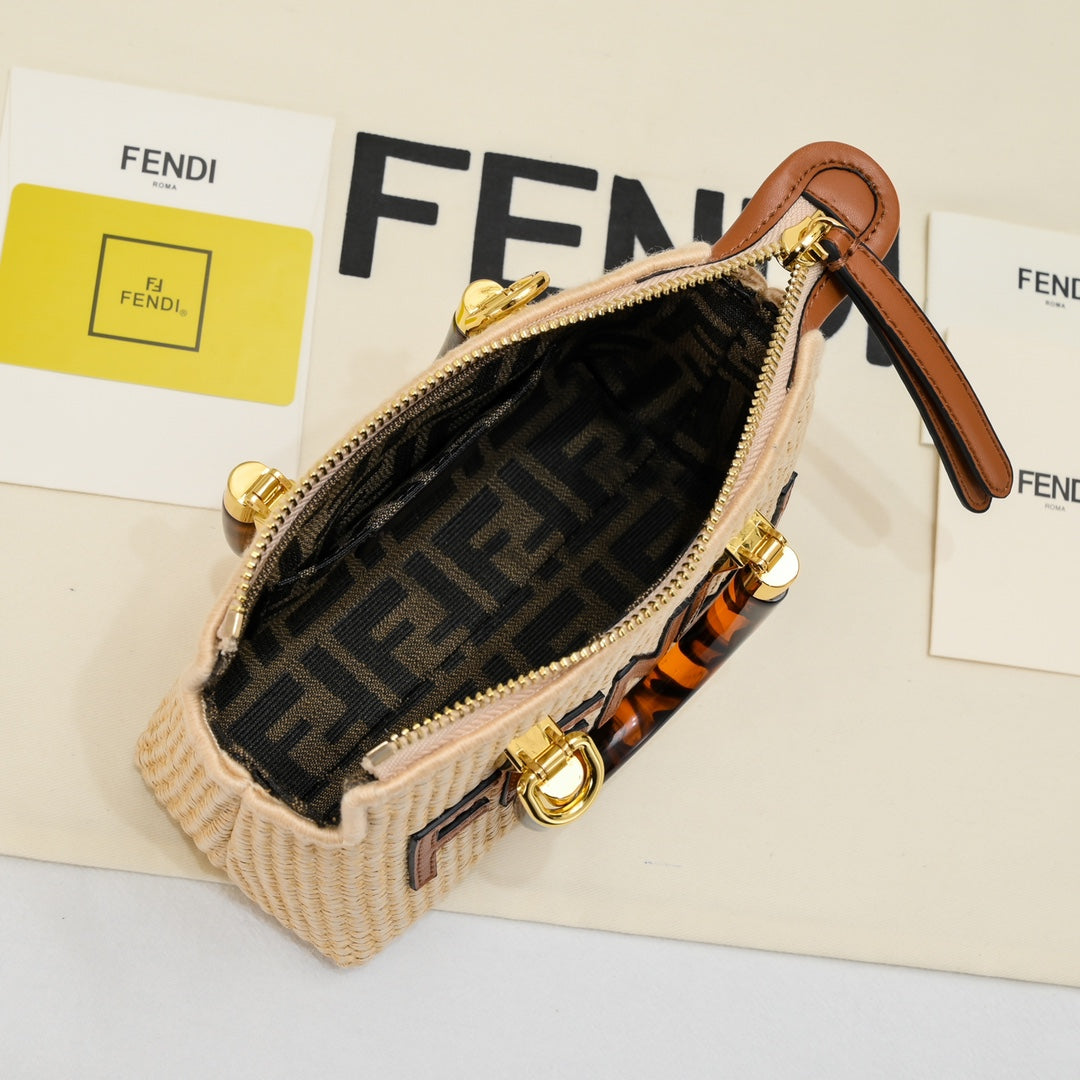 2 Color Elegant FF Logo Satchel Bag