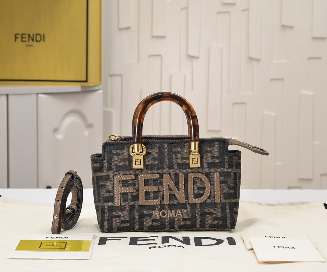 2 Color Elegant FF Logo Satchel Bag