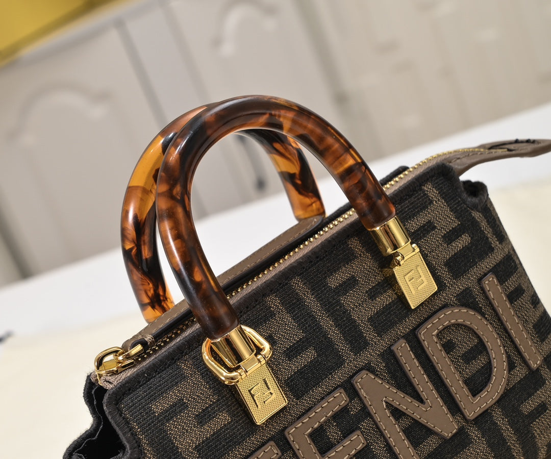 2 Color Elegant FF Logo Satchel Bag