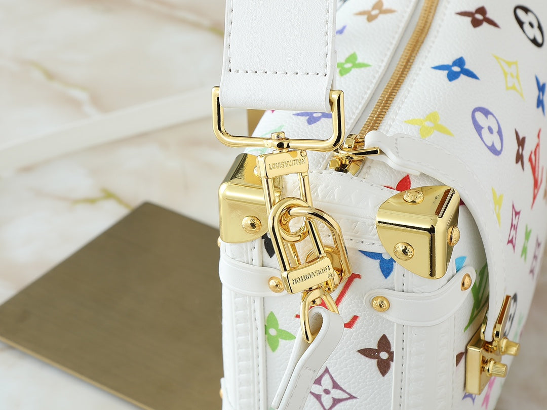 Colorful Monogram Crossbody Bag