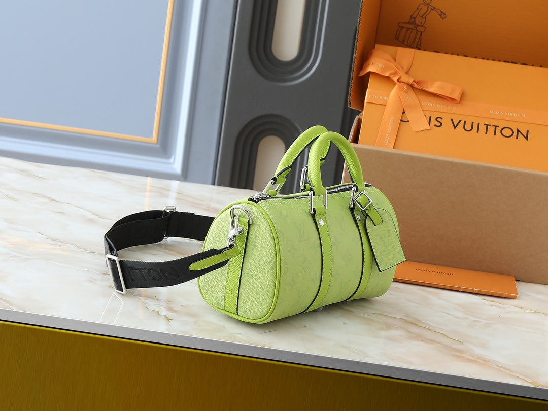 Vivid Green Zip Top Tote