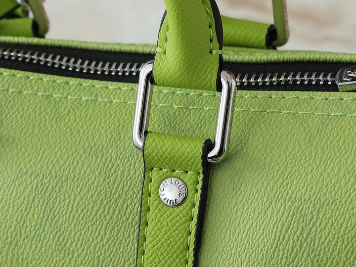 Vivid Green Zip Top Tote