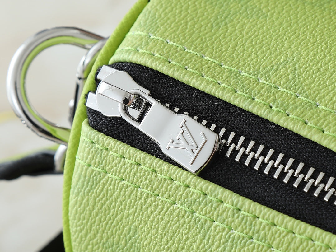 Vivid Green Zip Top Tote