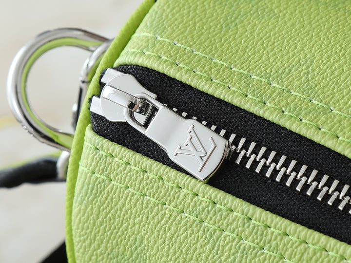Vivid Green Zip Top Tote