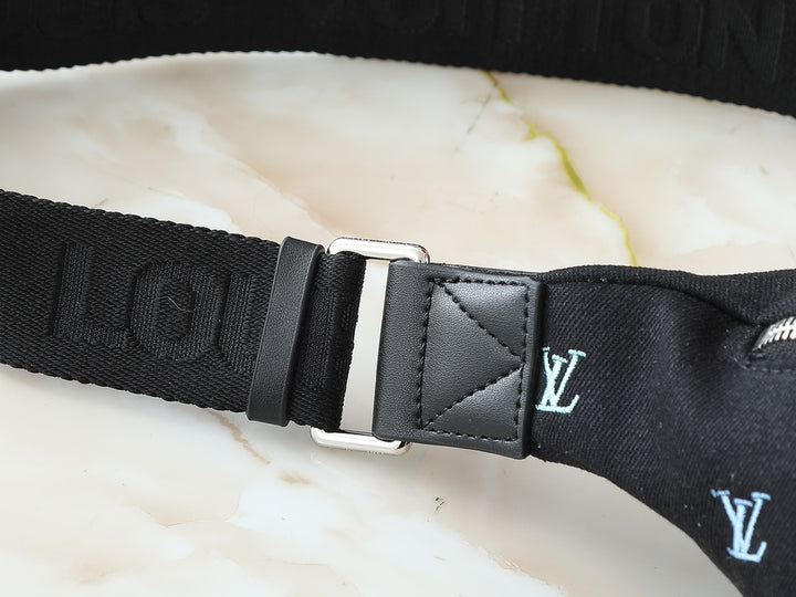 Multicolor Monogram Print Belt Bag