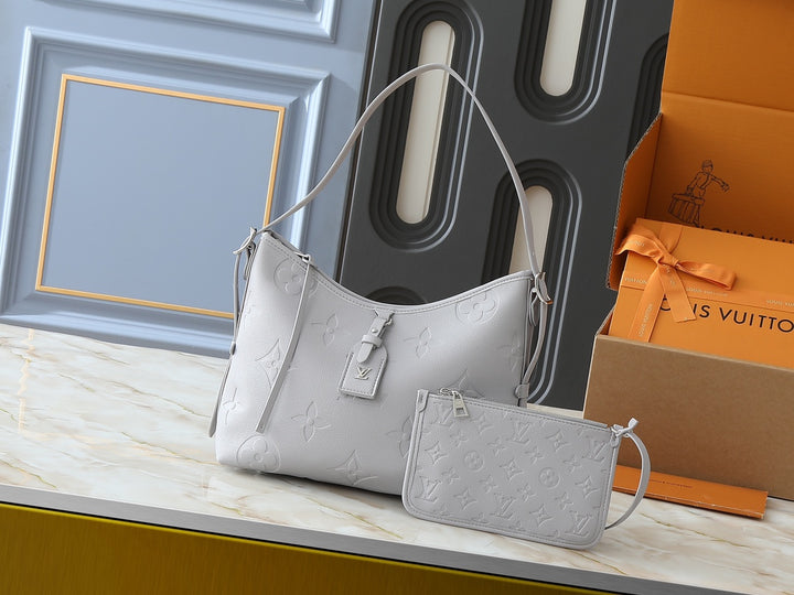 Embossed Pattern Hobo Bag