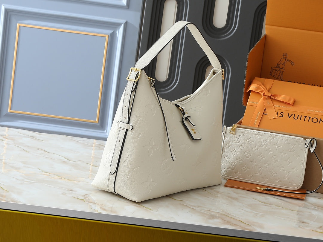 4 Color Emblem Embossed Shoulder Bag Set