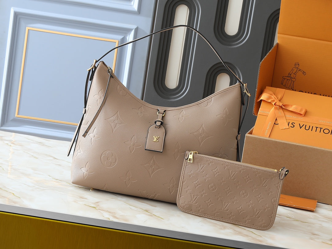 4 Color Emblem Embossed Shoulder Bag Set