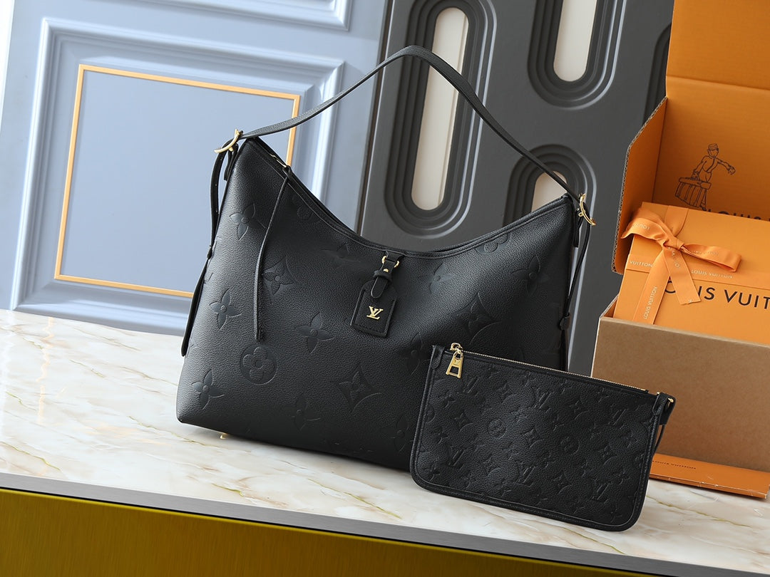 4 Color Emblem Embossed Shoulder Bag Set