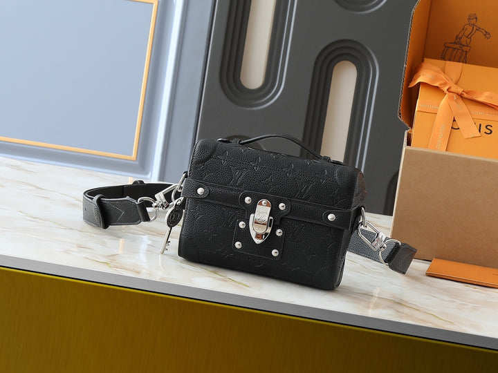 6 Color Monogram Print Trunk Crossbody Bag