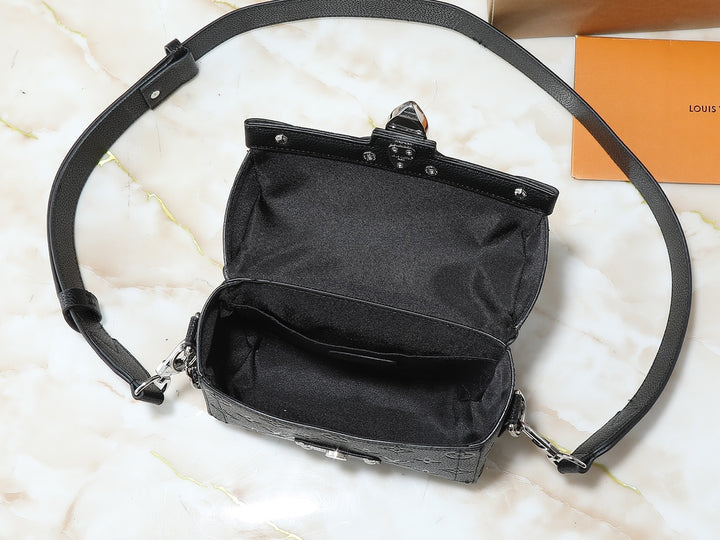 6 Color Monogram Print Trunk Crossbody Bag