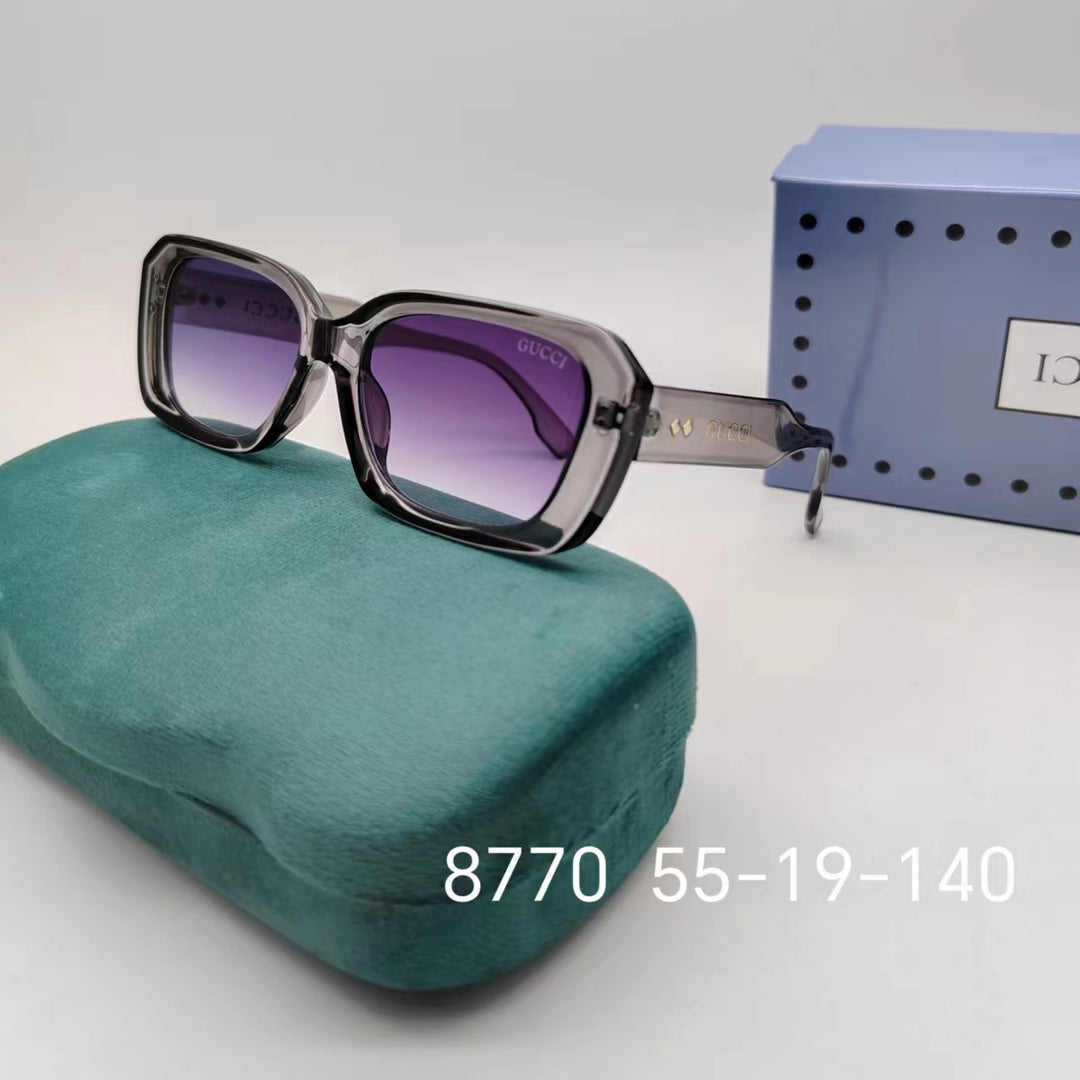 Modern square glasses in 6 colors