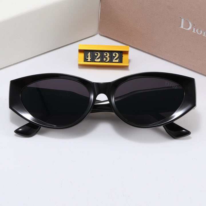 Unique cat-eye shape sunglasses in 4 colors
