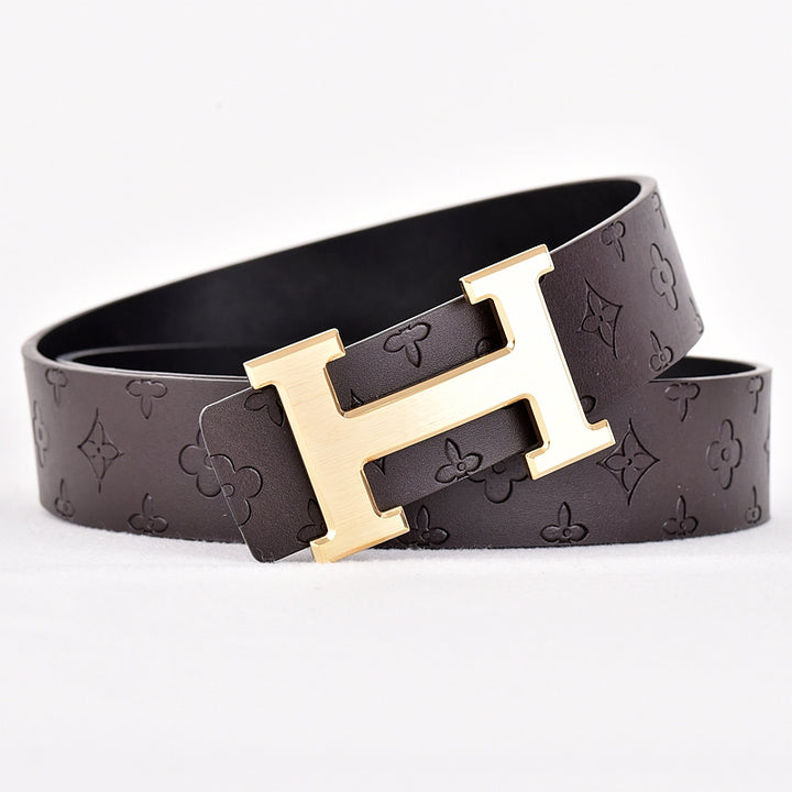H-buckle belts in 2 colors