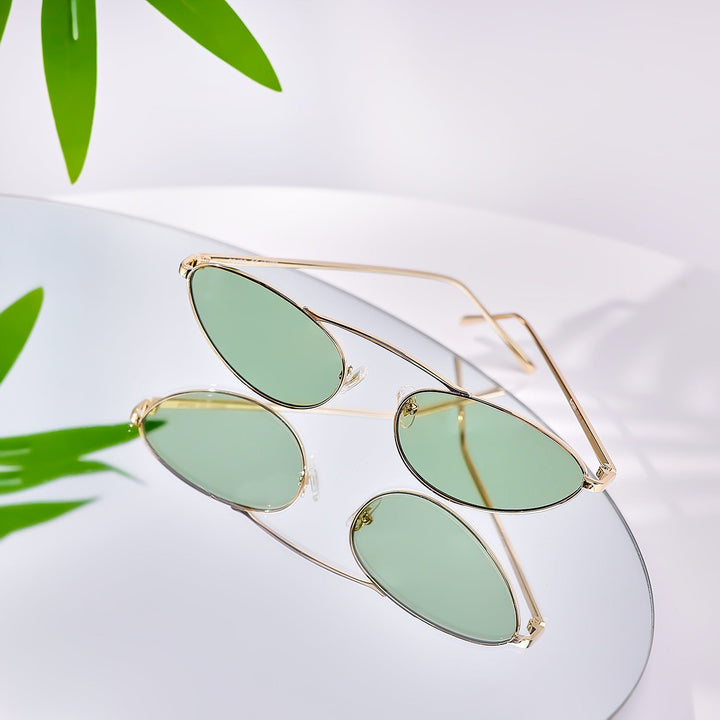 4 Colors - Minimalist Stripe Trimmed Sunglasses