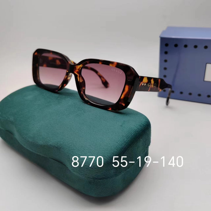 Modern square glasses in 6 colors