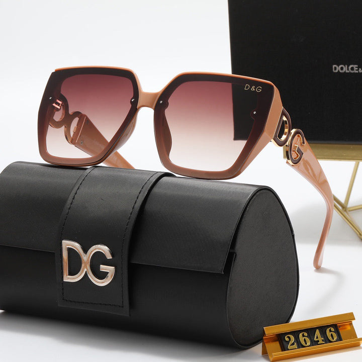 5 colors fashionable DG letter temple sunglasses