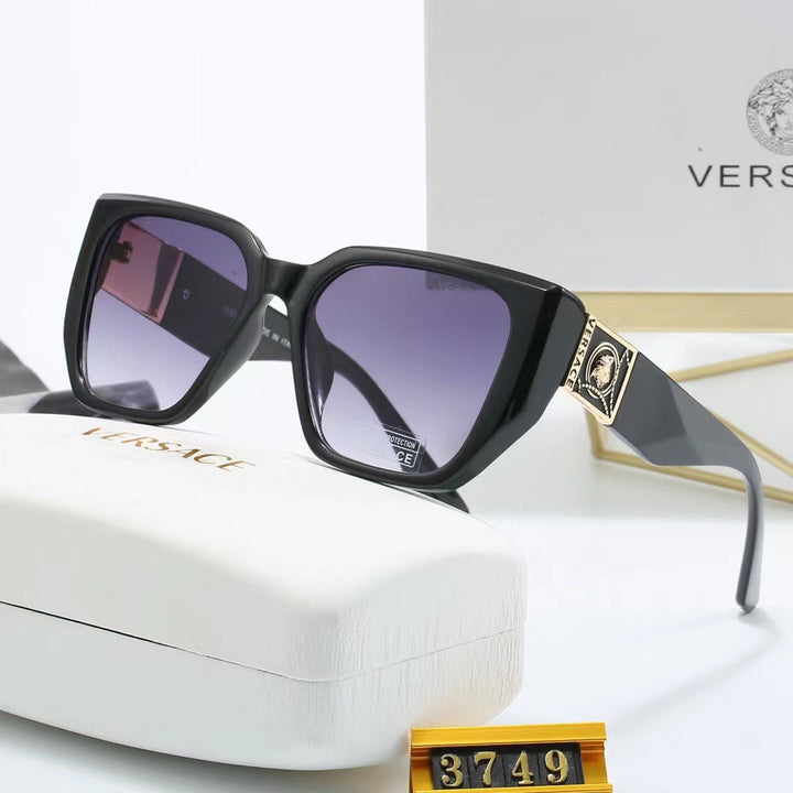 8-color fashionable VE letter temple polarized sunglasses